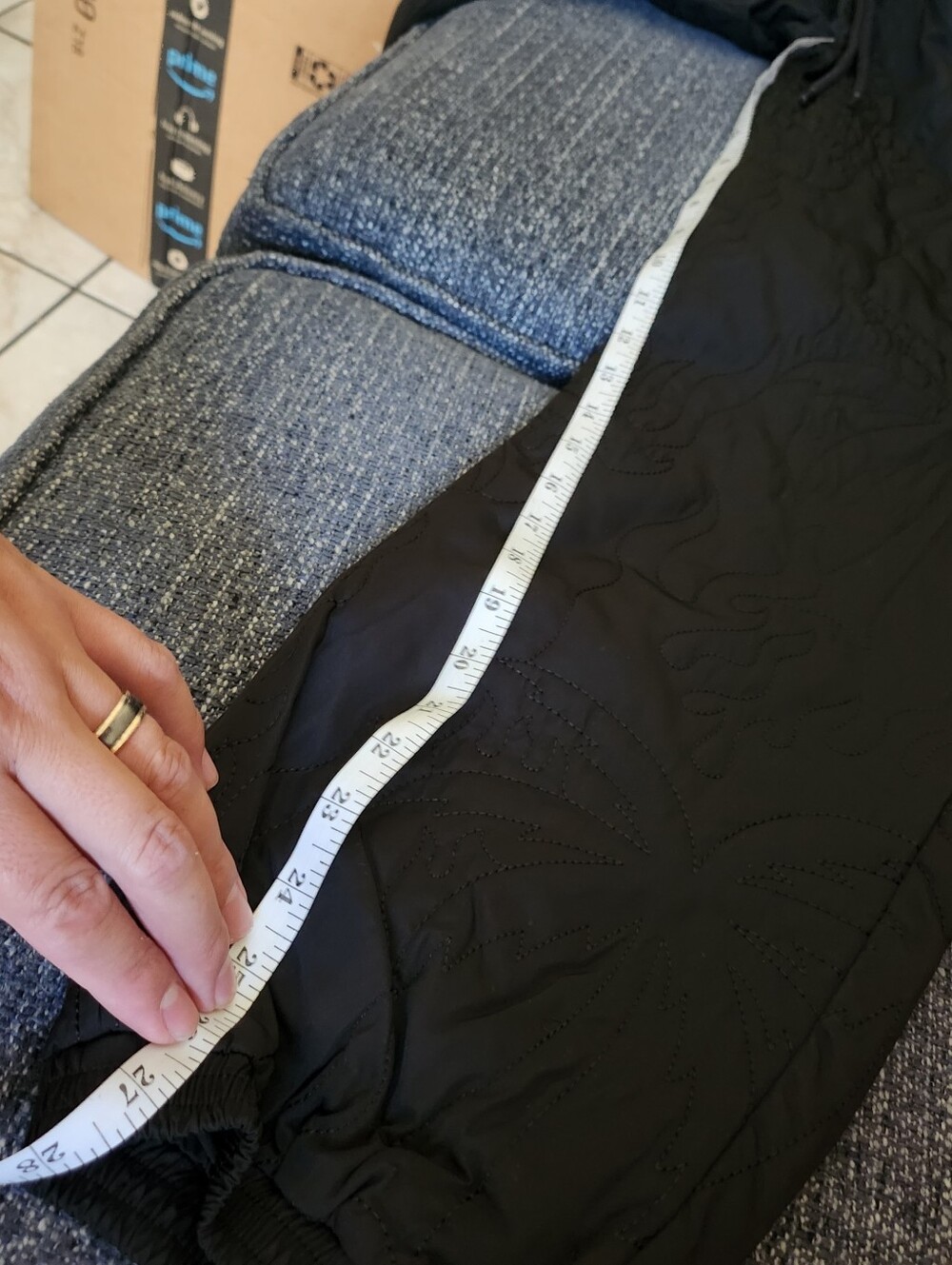 🔥 BRAND NEW Babylon LA Quilted Flame Track Pants 🔥 - Picture 15 of 16